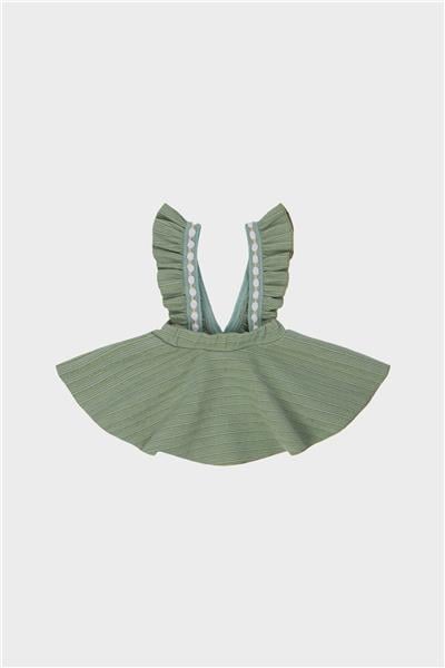 Layette Kız Bebek Yeşil Salopet