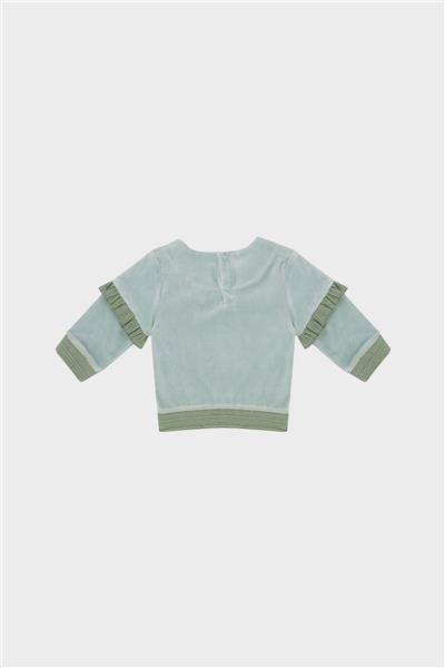 Layette Kız Bebek Yeşil Sweatshirt