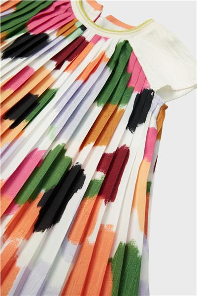 Lia Lea Kız Bebek Desenli Elbise