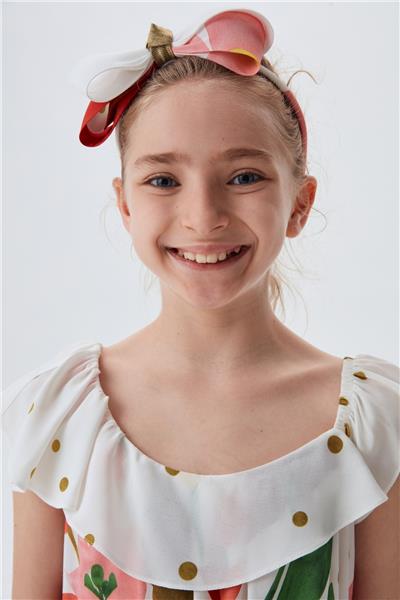 Lia Lea Kız Bebek Desenli Taç