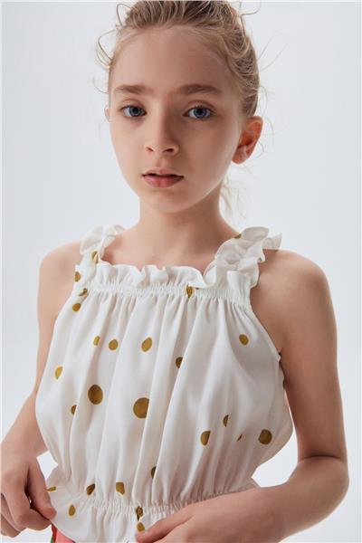 Lia Lea Kız Çocuk Beyaz Bluz