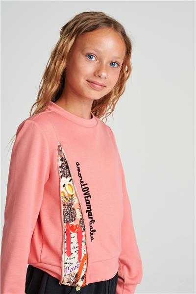 Lia Lea Kız Çocuk Pembe SweatshirtLia Lea Kız Çocuk Pembe Sweatshirt