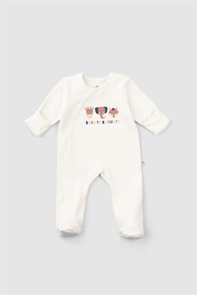 Little Gusto Unisex 2'li Patikli Organik Pamuk Yenidoğan Tulum SetiLittle Gusto Unisex 2'li Patikli Organik Pamuk Yenidoğan Tulum Seti