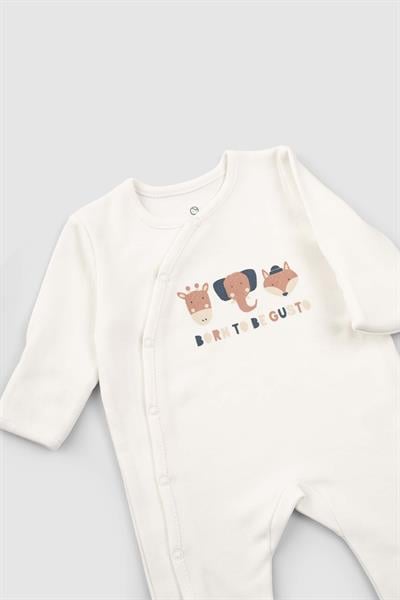Little Gusto Unisex 2'li Patikli Organik Pamuk Yenidoğan Tulum SetiLittle Gusto Unisex 2'li Patikli Organik Pamuk Yenidoğan Tulum Seti