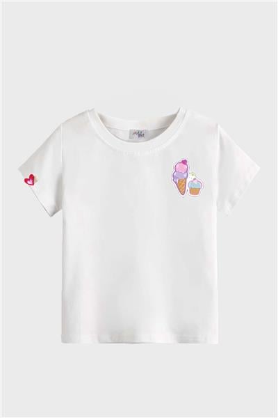 Melomel Erkek Çocuk Beyaz T-Shirt