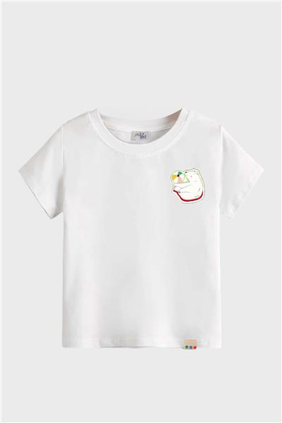 Melomel Erkek Çocuk Beyaz T-Shirt