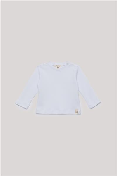 Nebbati Basic Erkek Bebek Beyaz T-Shirt