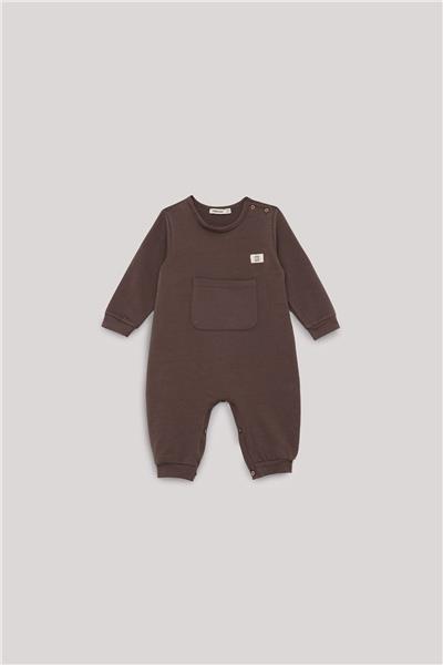 Nebbati Basic Erkek Bebek Kahverengi Tulum