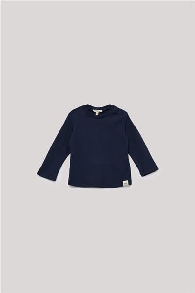 Nebbati Basic Erkek Bebek Lacivert T-Shirt