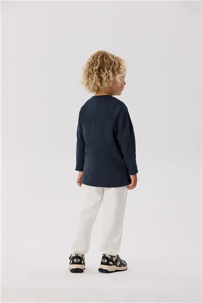 Nebbati Basic Erkek Bebek Lacivert T-Shirt