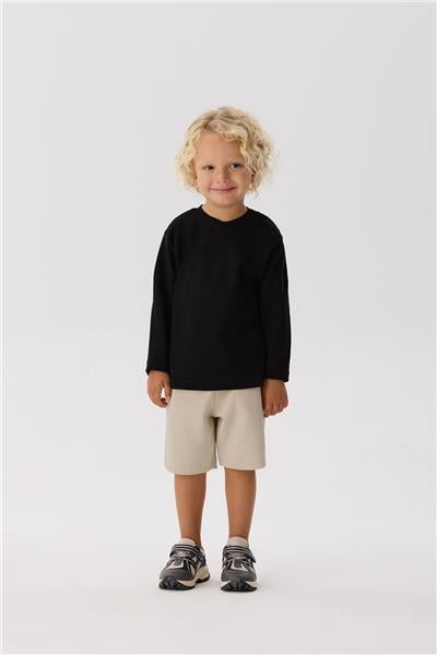 Nebbati Basic Erkek Bebek Siyah T-Shirt