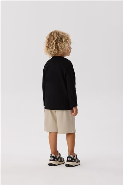 Nebbati Basic Erkek Bebek Siyah T-Shirt
