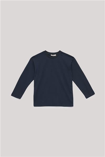 Nebbati Basic Erkek Çocuk Antrasit T-Shirt