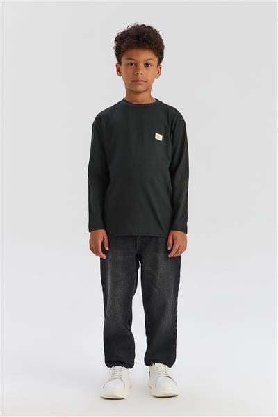 Nebbati Basic Erkek Çocuk Antrasit TshirtNebbati Basic Erkek Çocuk Antrasit Tshirt