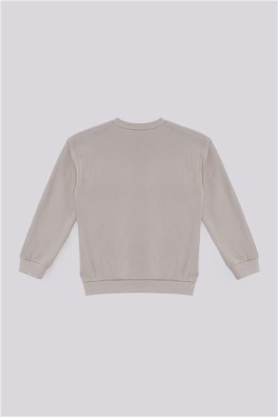 Nebbati Basic Erkek Çocuk Bej SweatshirtNebbati Basic Erkek Çocuk Bej Sweatshirt