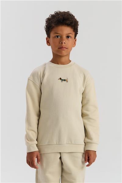 Nebbati Basic Erkek Çocuk Bej SweatshirtNebbati Basic Erkek Çocuk Bej Sweatshirt