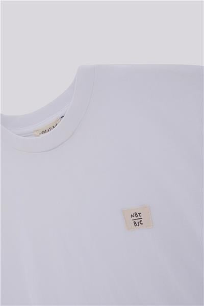 Nebbati Basic Erkek Çocuk Beyaz TshirtNebbati Basic Erkek Çocuk Beyaz Tshirt