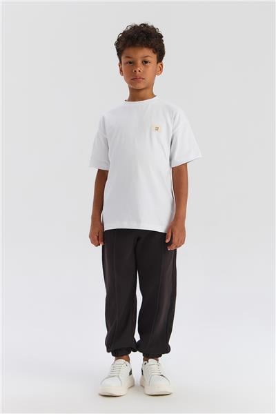 Nebbati Basic Erkek Çocuk Beyaz TshirtNebbati Basic Erkek Çocuk Beyaz Tshirt
