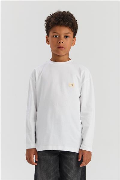 Nebbati Basic Erkek Çocuk Beyaz TshirtNebbati Basic Erkek Çocuk Beyaz Tshirt