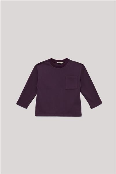 Nebbati Basic Erkek Çocuk Bordo T-Shirt