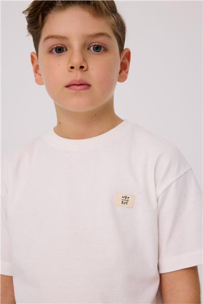 Nebbati Basic Erkek Çocuk Ekru TshirtNebbati Basic Erkek Çocuk Ekru Tshirt
