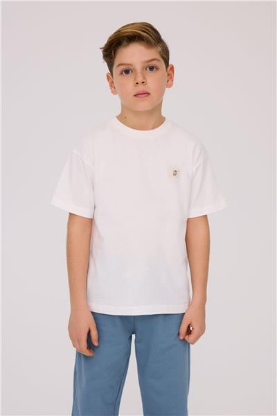 Nebbati Basic Erkek Çocuk Ekru TshirtNebbati Basic Erkek Çocuk Ekru Tshirt