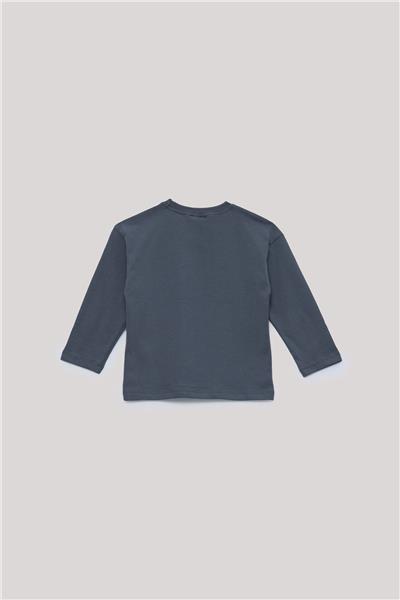 Nebbati Basic Erkek Çocuk Gri T-Shirt