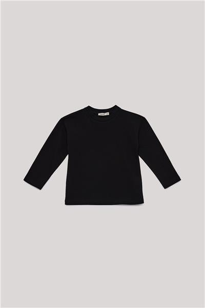 Nebbati Basic Erkek Çocuk Siyah T-Shirt