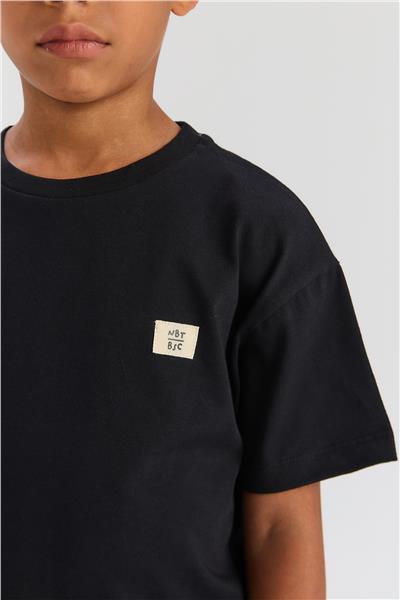 Nebbati Basic Erkek Çocuk Siyah TshirtNebbati Basic Erkek Çocuk Siyah Tshirt