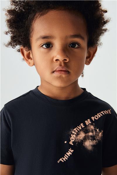 Nebbati Erkek Çocuk Antrasit T-Shirt