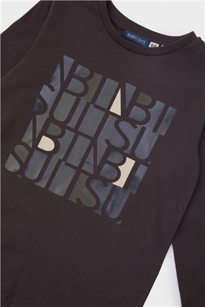 Nebbati Erkek Çocuk Antrasit T-Shirt