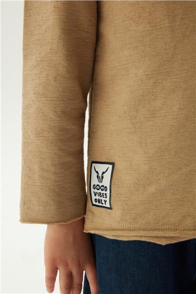 Nebbati Erkek Çocuk Bej Sweatshirt