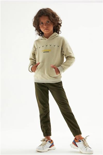 Nebbati Erkek Çocuk Bej Sweatshirt