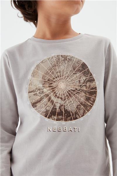 Nebbati Erkek Çocuk Bej T-Shirt