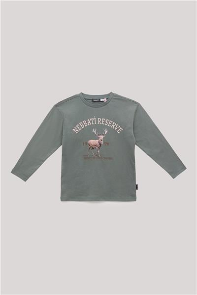 Nebbati Erkek Çocuk Bej T-Shirt