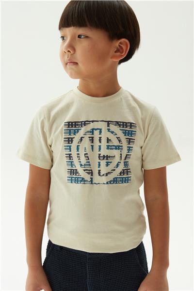Nebbati Erkek Çocuk Bej T-Shirt