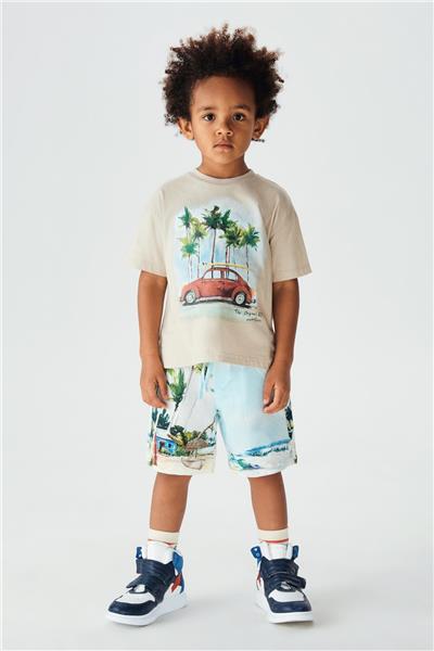 Nebbati Erkek Çocuk Bej T-Shirt