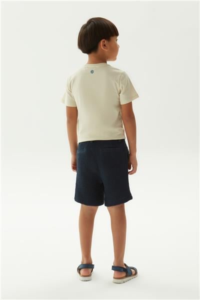 Nebbati Erkek Çocuk Bej T-Shirt