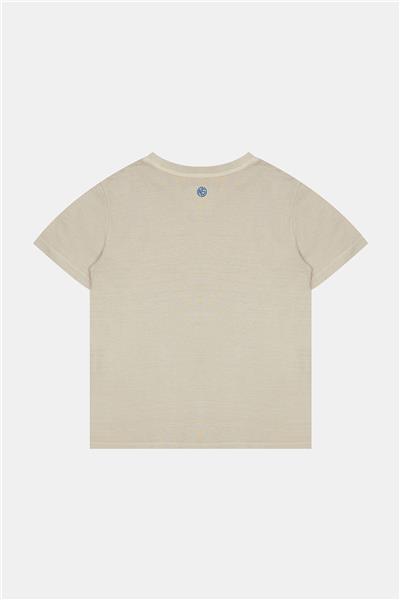 Nebbati Erkek Çocuk Bej Tshirt