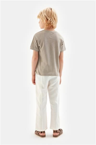 Nebbati Erkek Çocuk Bej Tshirt