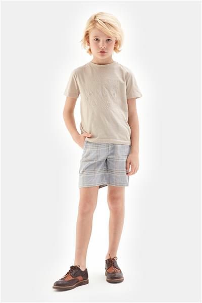 Nebbati Erkek Çocuk Bej Tshirt