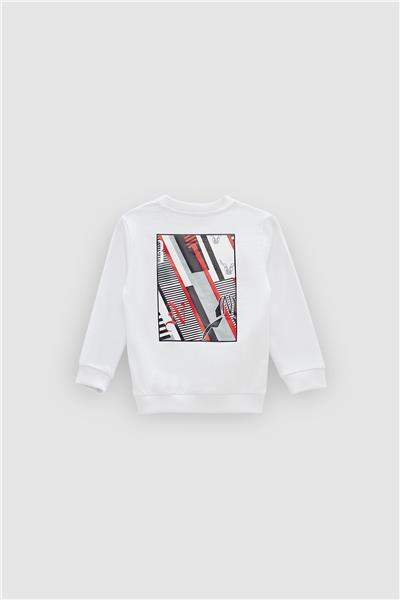 Nebbati Erkek Çocuk Beyaz S-Shirt