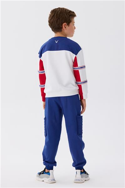 Nebbati Erkek Çocuk Beyaz Sweatshirt