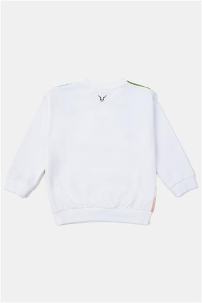 Nebbati Erkek Çocuk Beyaz Sweatshirt