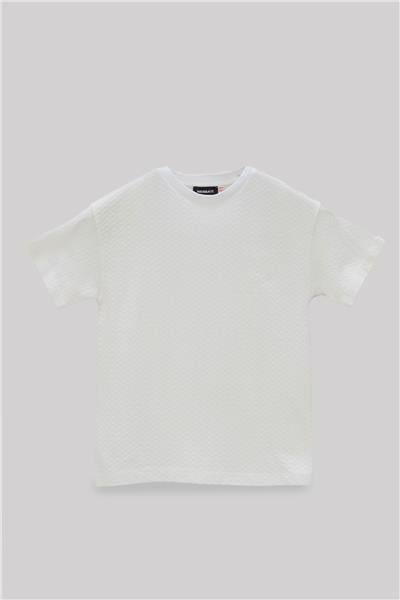 Nebbati Erkek Çocuk Beyaz T-Shirt
