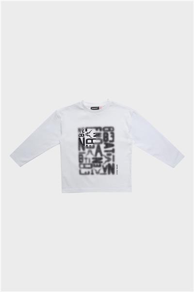 Nebbati Erkek Çocuk Beyaz T-Shirt
