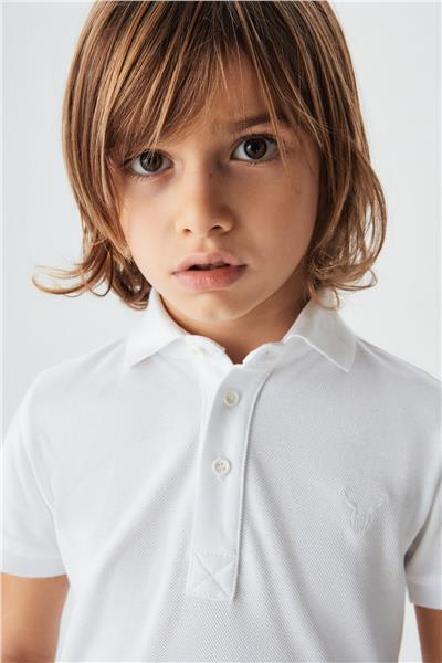 Nebbati Erkek Çocuk Beyaz T-Shirt