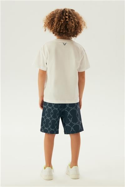 Nebbati Erkek Çocuk Beyaz T-Shirt