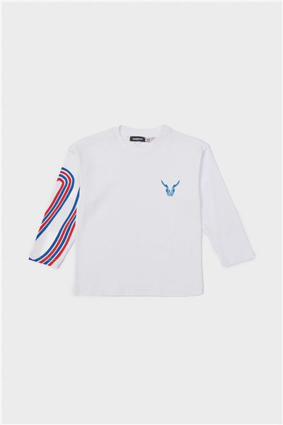 Nebbati Erkek Çocuk Beyaz T-Shirt