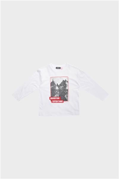 Nebbati Erkek Çocuk Beyaz T-Shirt